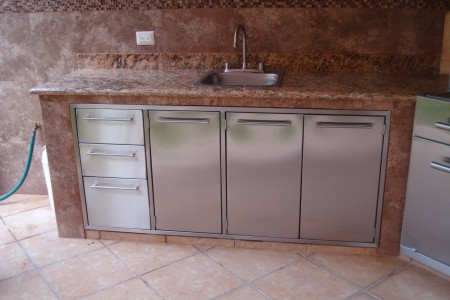 Cajonera de acero inoxidable, puertas de acero inoxidable